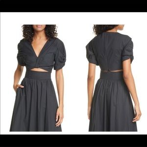 A.L.C Ryan Crop Top in Black Size 00